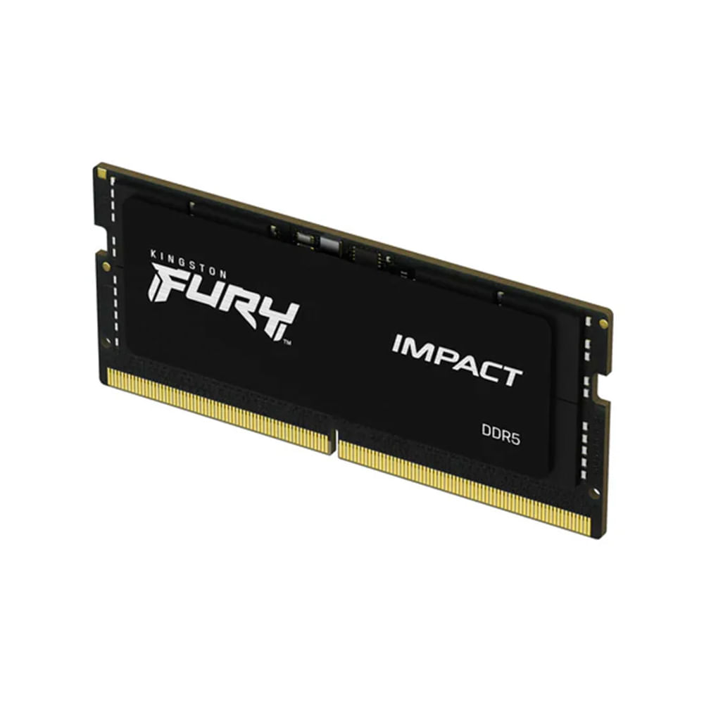 Memoria RAM So-DIMM Kingston Fury Impact 16GB DDR5 4800MHz CL38 - Alta velocidad y rendimiento