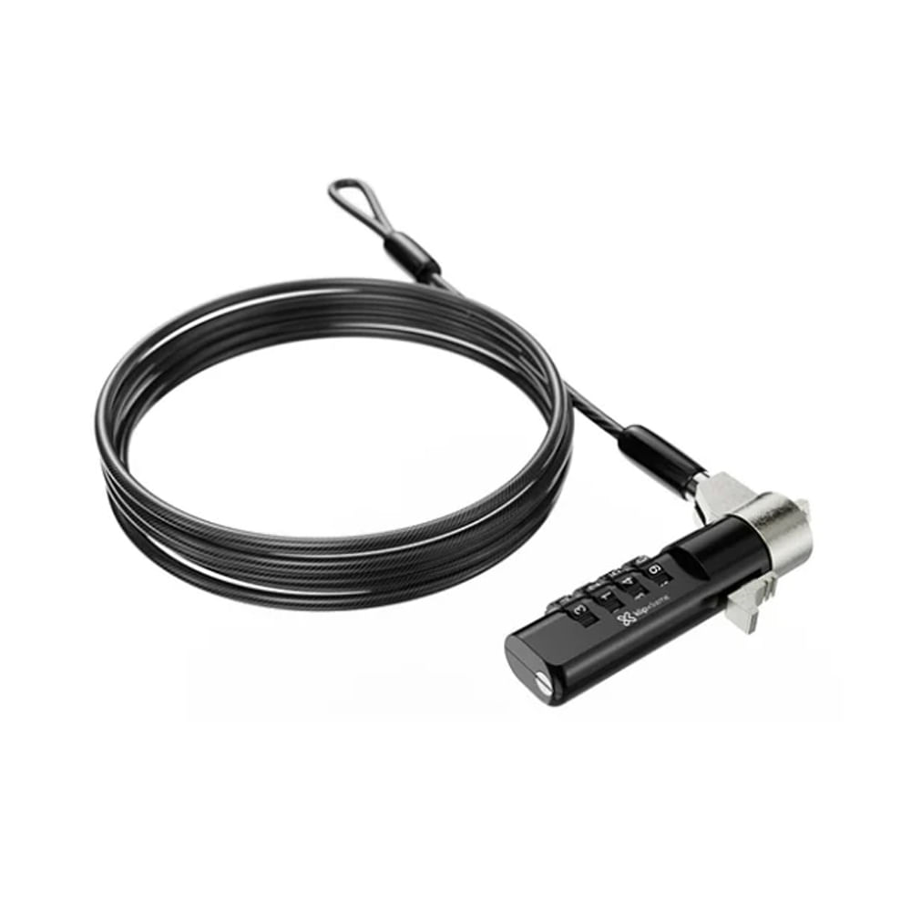 C cable de seguridad Klip Xtreme KSD-360 de acero con clave - Alta resistencia y seguridad portátil