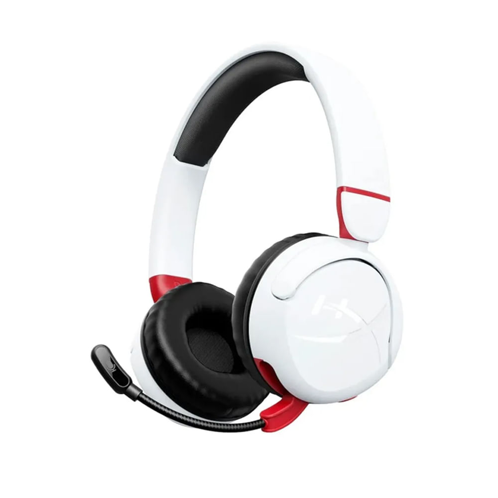 Auriculares gaming inalámbricos HyperX Cloud Mini para niños - Color blanco, sonido envolvente, cóm