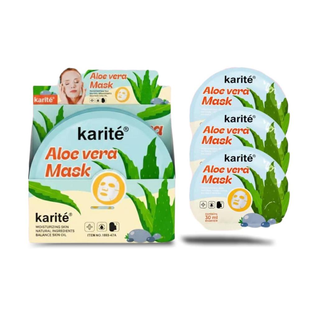 pack 12 und mascarillas faciales de aloe vera