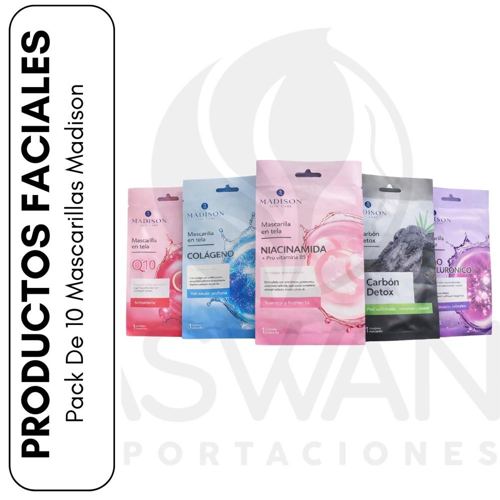 Pack De 10 Mascarillas Madison Pack De 10 Mascarillas Madison
