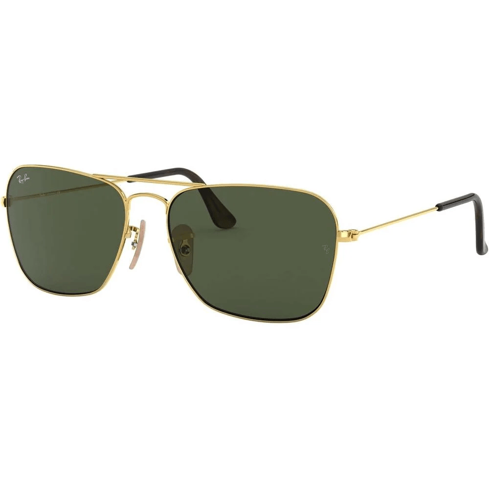 lentes de sol Ray Ban RB3136 Caravan cuadradas gold Havana Green