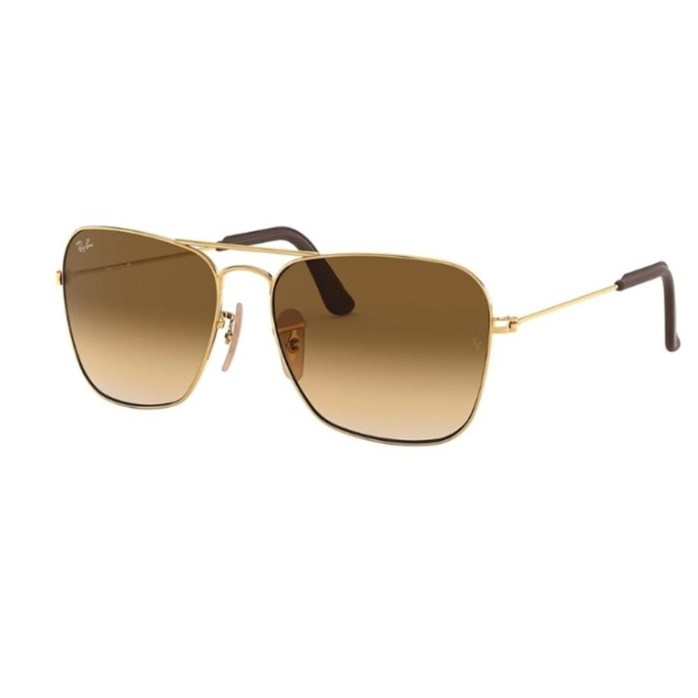 lentes de sol Ray Ban RB3136 Caravan cuadradas maroon 58m