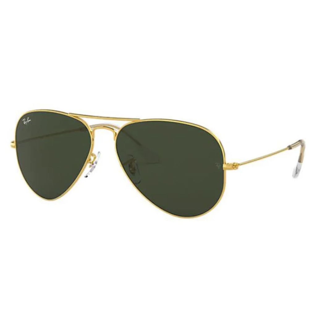 lentes de sol ray ban rb3025 aviador gold green 58m