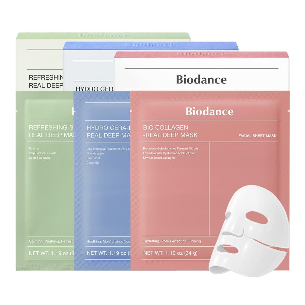 PACK 3 BIODANCE MASCARILLAS FACIALES PACK 3 BIODANCE MASCARILLAS FACIALES