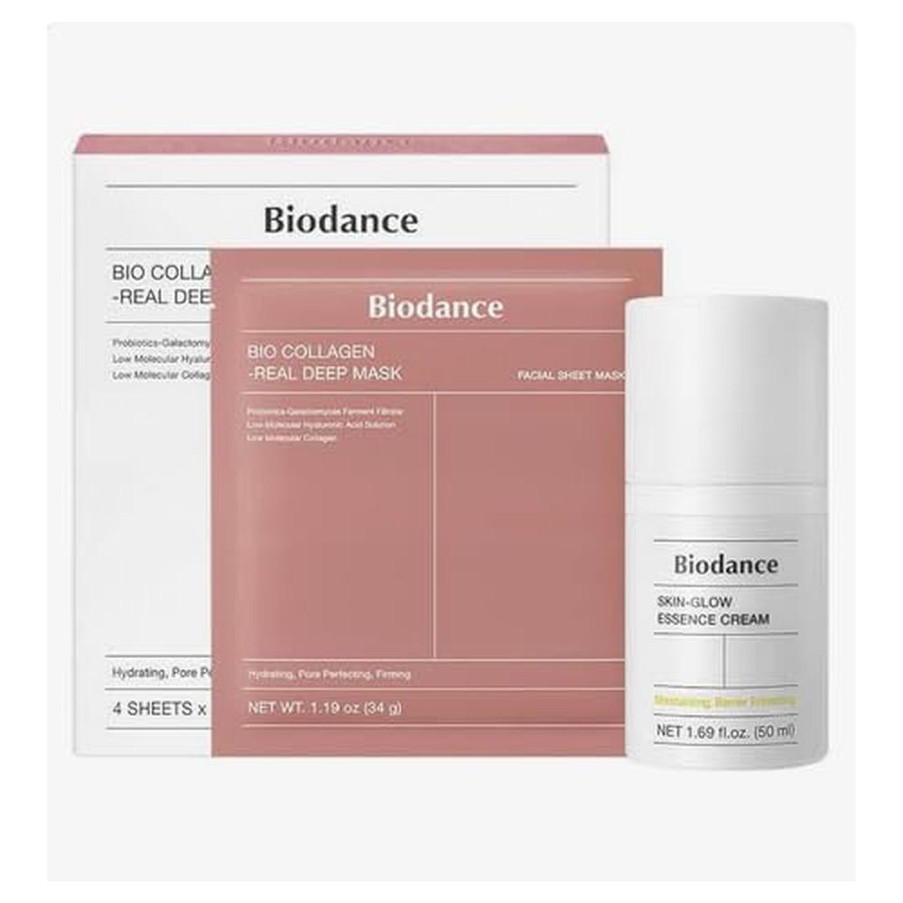 SET BIODANCE MASCARILLA BIOCOLÁGENO & CREMA ILUMINADORA