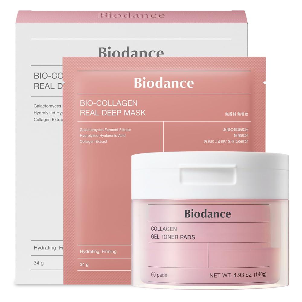 SET BIODANCE COLÁGENO MASCARILLA & ALMOHADILLAS