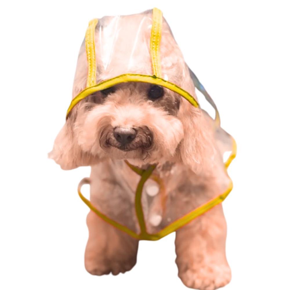 CAPA Impermeable de Lluvia para Mascotas Talla 1 AMARILLO CAPA Impermeable de Lluvia para Mascotas Talla 1 AMARILLO