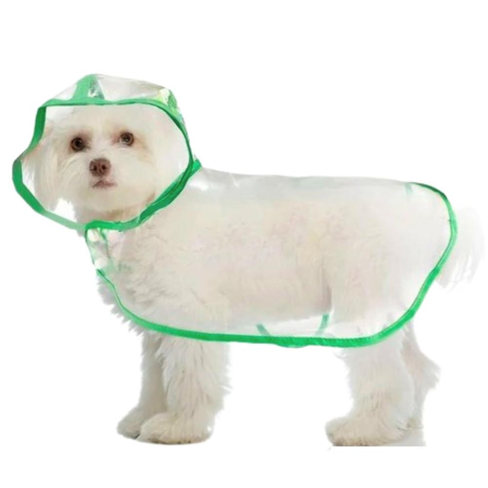 CAPA Impermeable de Lluvia para Mascotas Talla 1 VERDE CAPA Impermeable de Lluvia para Mascotas Talla 1 VERDE