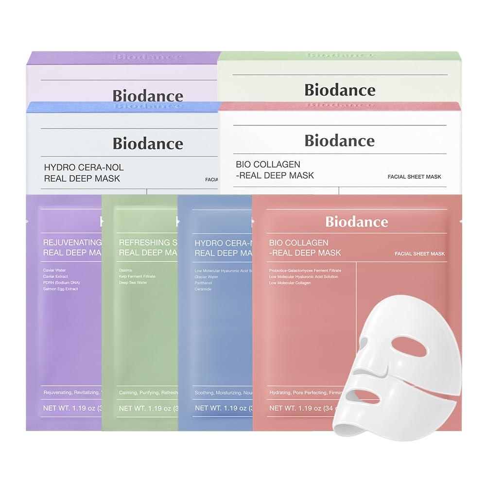 PACK 4 BIODANCE MASCARILLAS FACIALES PACK 4 BIODANCE MASCARILLAS FACIALES