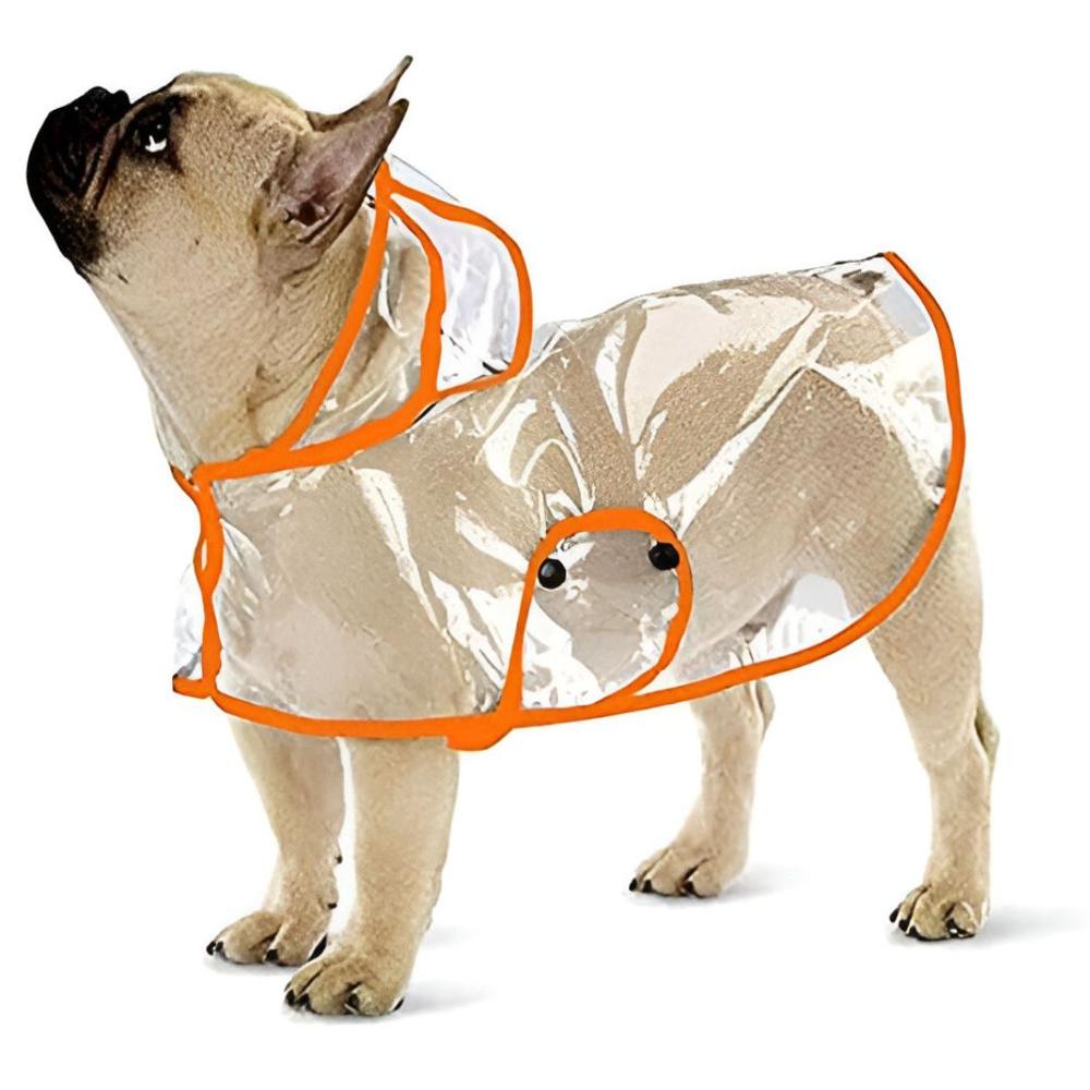 CAPA Impermeable de Lluvia para Mascotas Talla 1 NARANJA CAPA Impermeable de Lluvia para Mascotas Talla 1 NARANJA