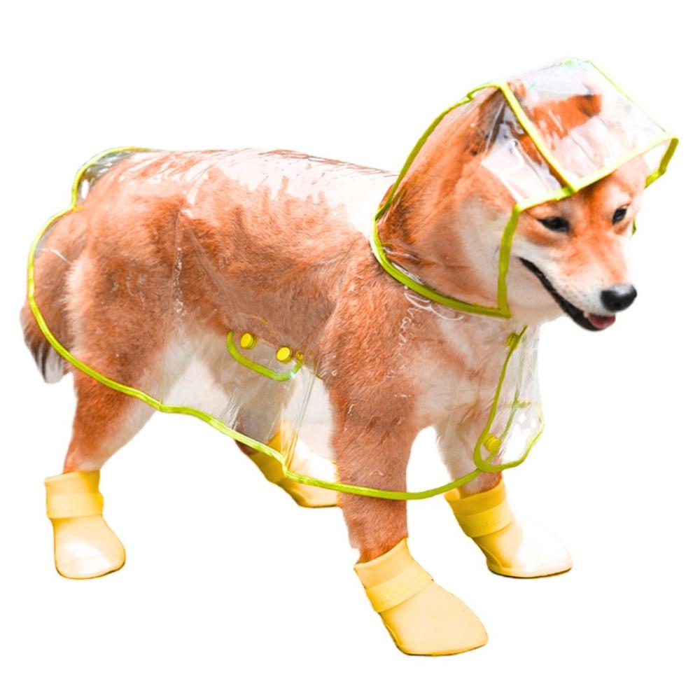 CAPA Impermeable de Lluvia para Mascotas Talla 3 Amarillo CAPA Impermeable de Lluvia para Mascotas Talla 3 Amarillo