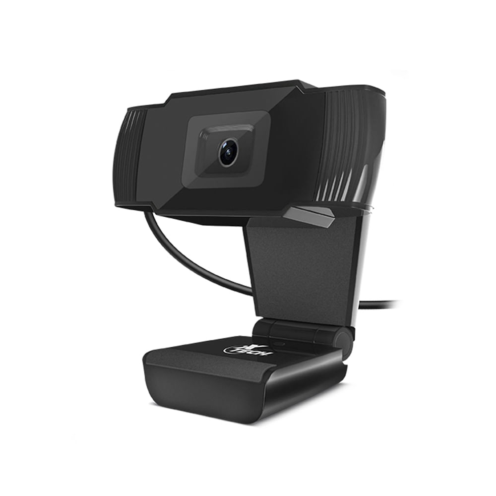Cámara web XTECH 720p HD USB 2.0 con audio y video nítido, ideal para streaming y videoconferencias