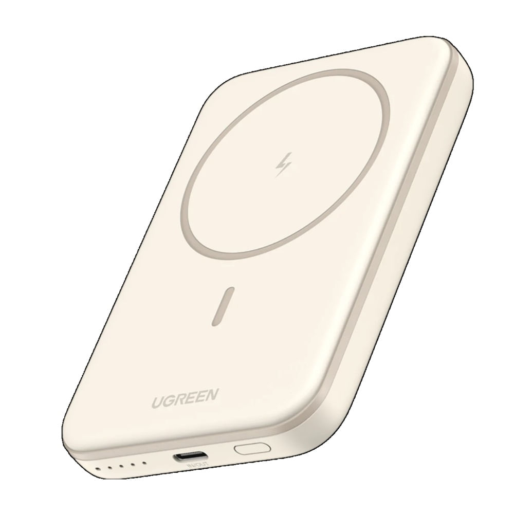 Power Bank UGREEN Magnetic Wireless 5000mAh-15w Beige