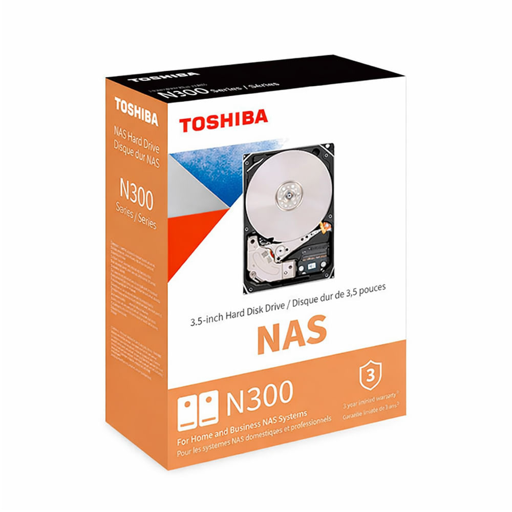 Disco duro Toshiba N300 NAS 14TB 7200rpm SATA 3.5"" con 512MB Cache para almacenamiento seguro