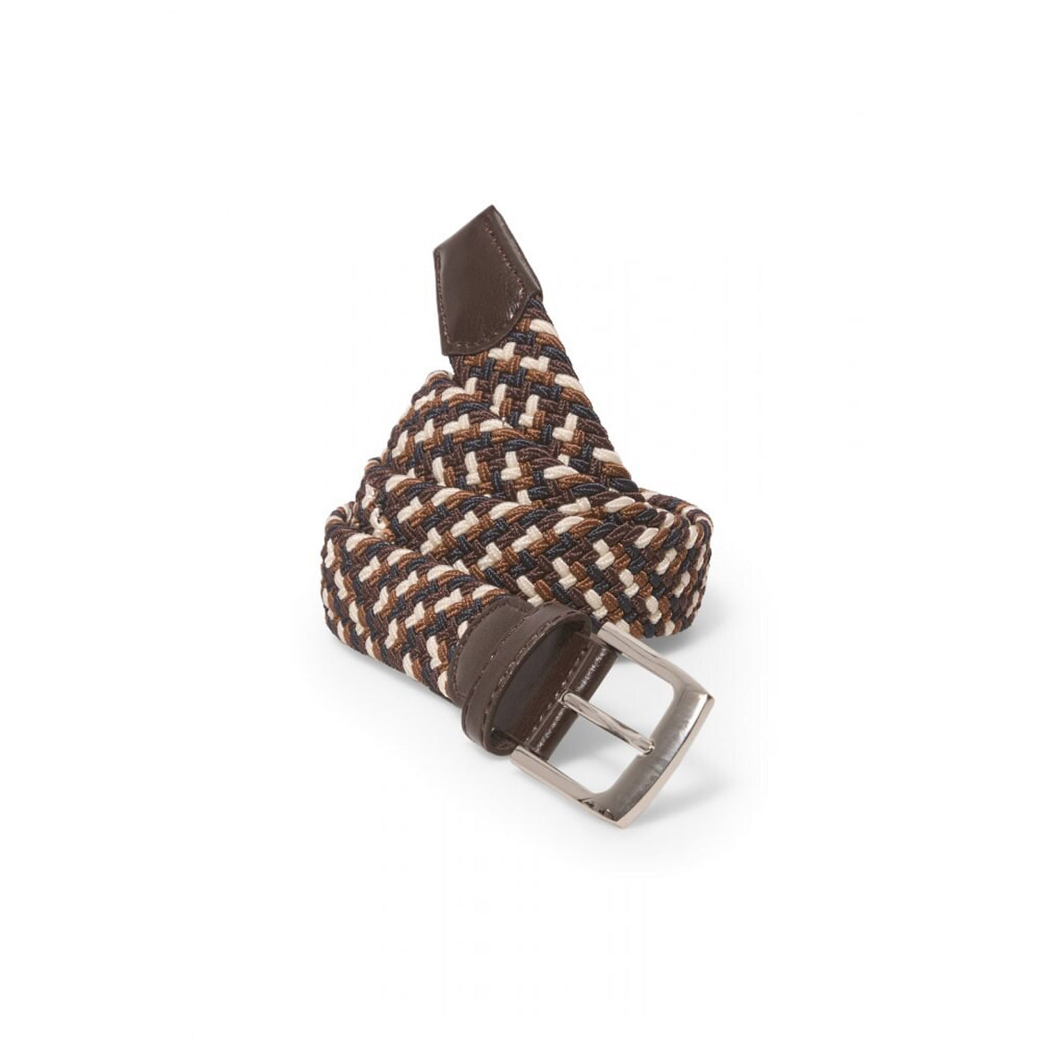 Correa Hombre Sfera Trenzado Blanco