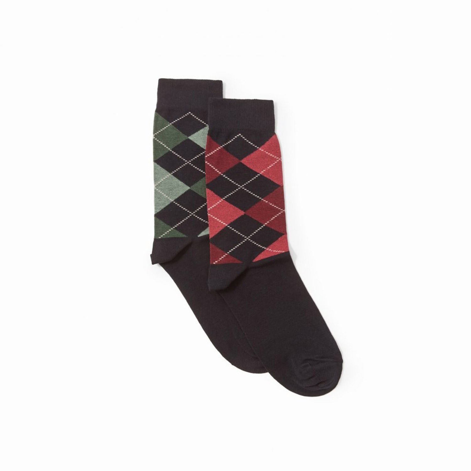 Medias Hombre Sfera Rombos Mostaza