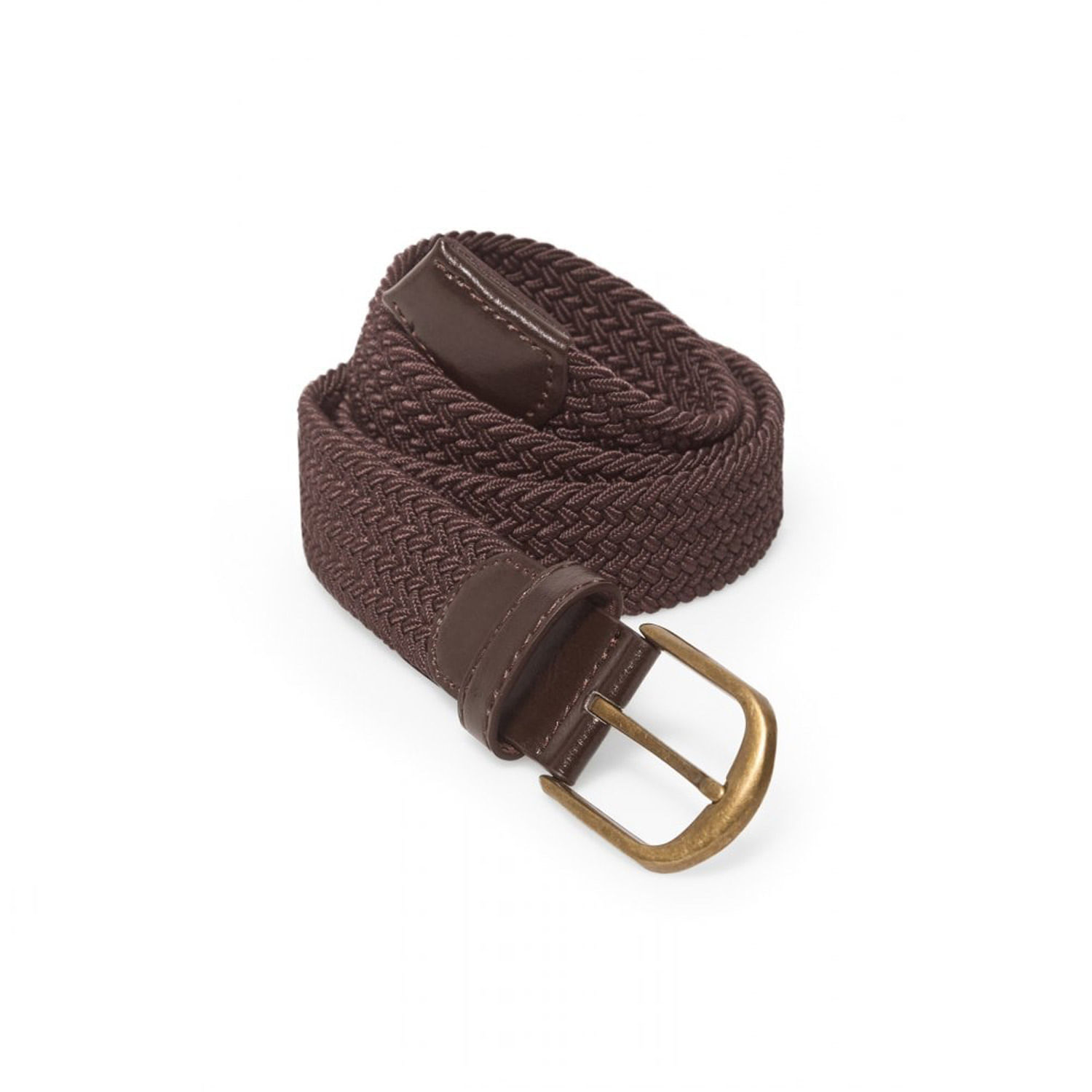 Correa Hombre Sfera Trenzado Elastico Marrón