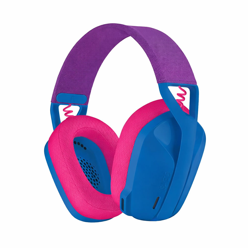 Audífonos Logitech G435 Lightspeed: Bluetooth, micrófono, color azul, ligeros y cómodos.