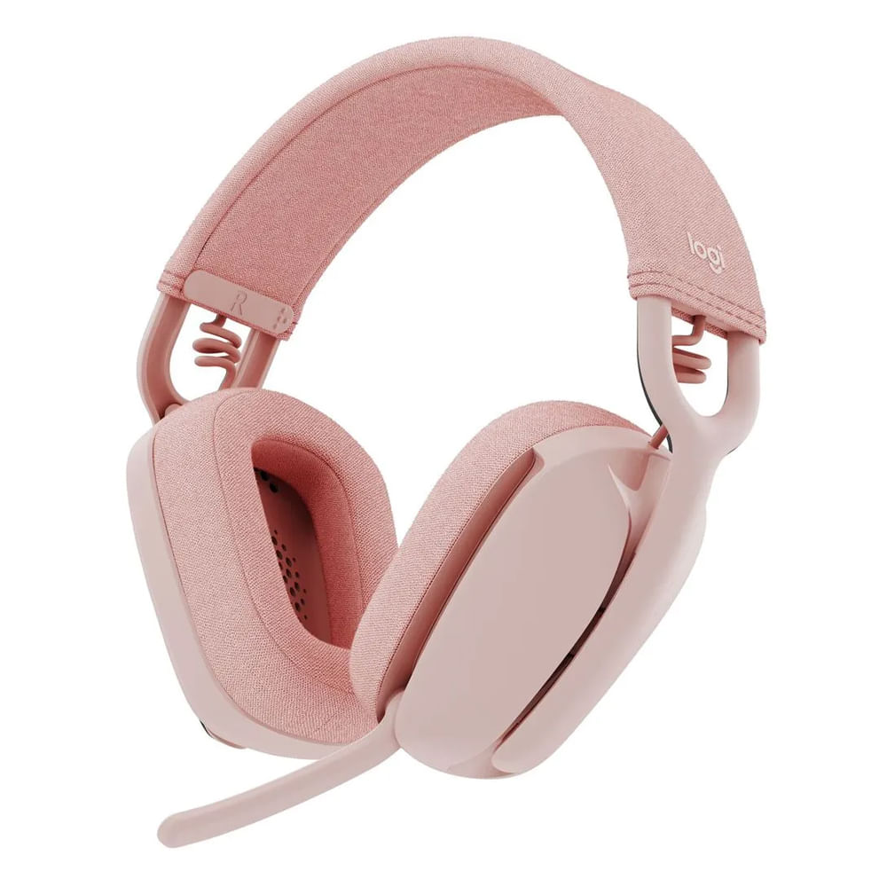 Auriculares Logitech Zone Vibe 100 Bluetooth con micrófono - Color rosa, gran sonido y comodidad