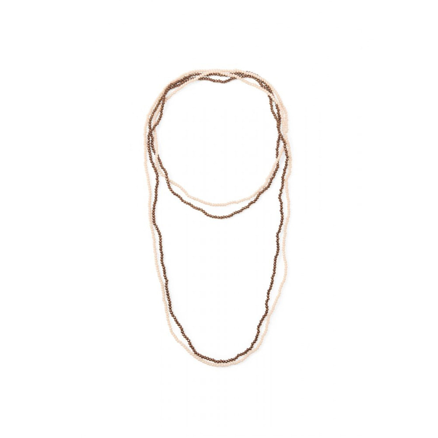 Collar Mujer Sfera Doble Brillos Multicolor