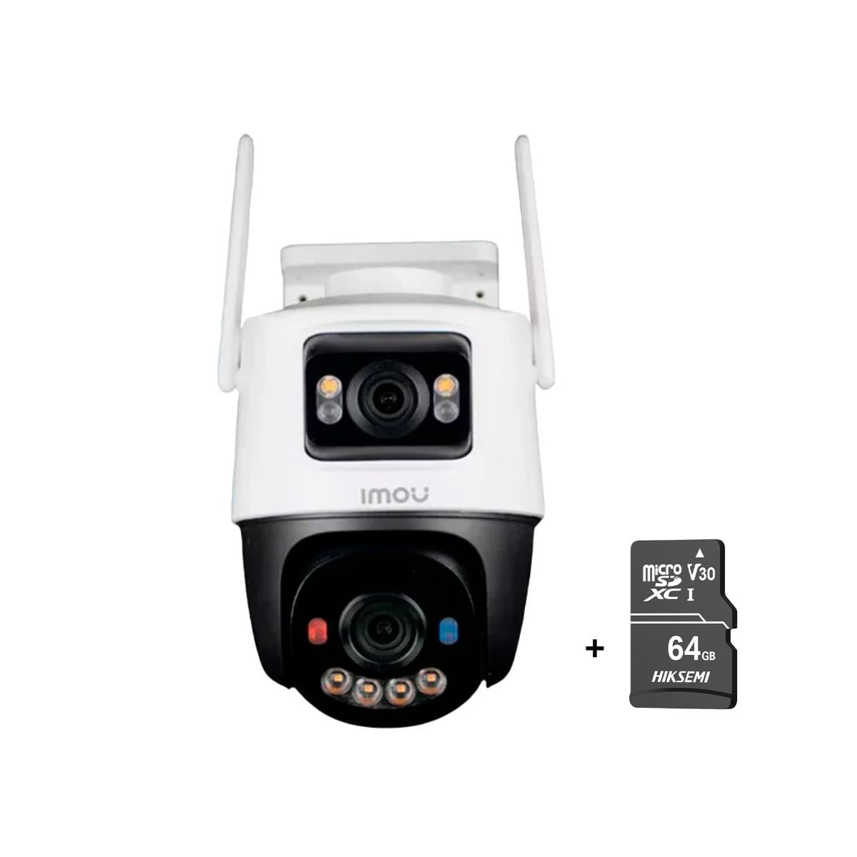 Cámara de Seguridad WiFi Imou Cruiser Dual 8MP Micro SD 64GB 360 Exterior