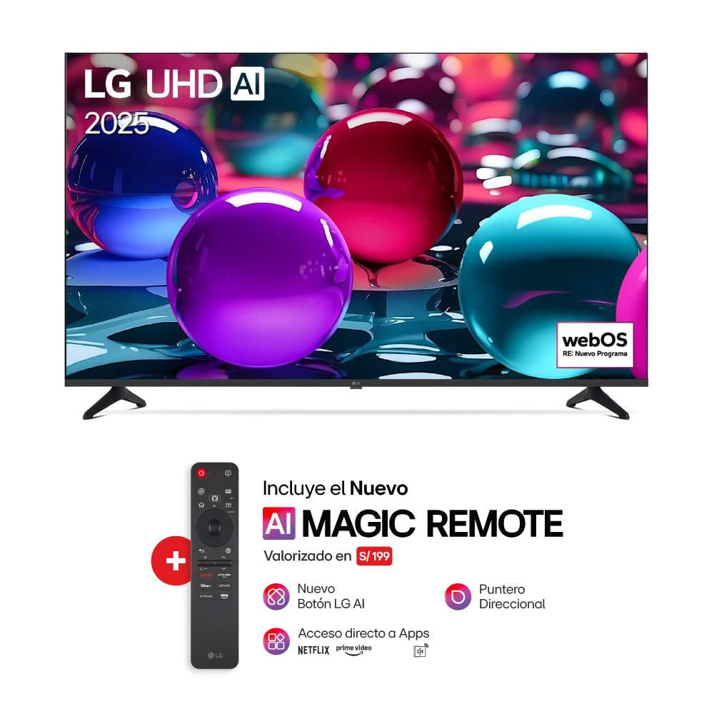 Televisor LG 50"" UHD 4k ThinQ AI 50UA7300PSB.AWFQ + Magic Remote MR25GA