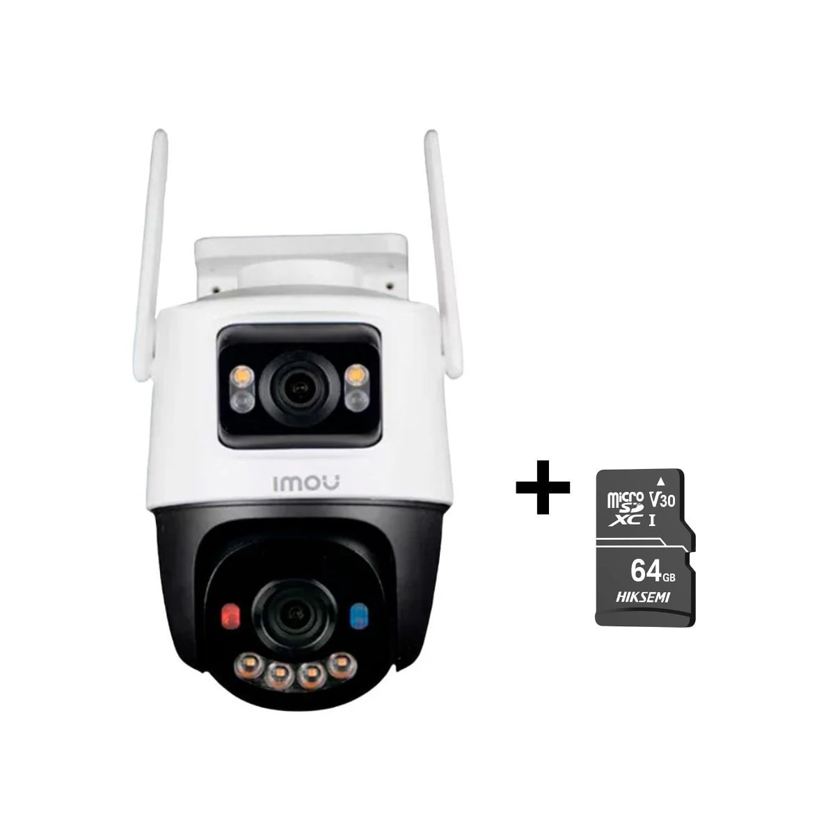 Cámara Seguridad WiFi Imou Cruiser Dual 10MP Micro SD 64GB 360 Exterior