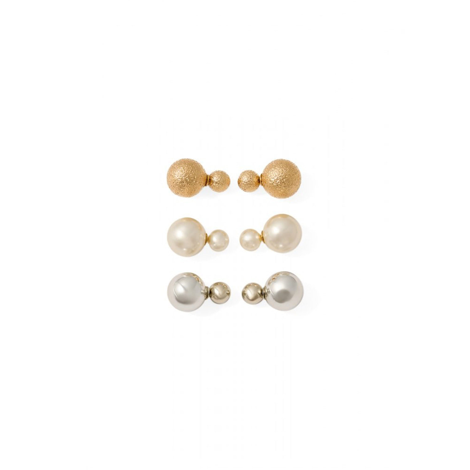 Pendientes Mujer Sfera Redondos Con Char Multicolor