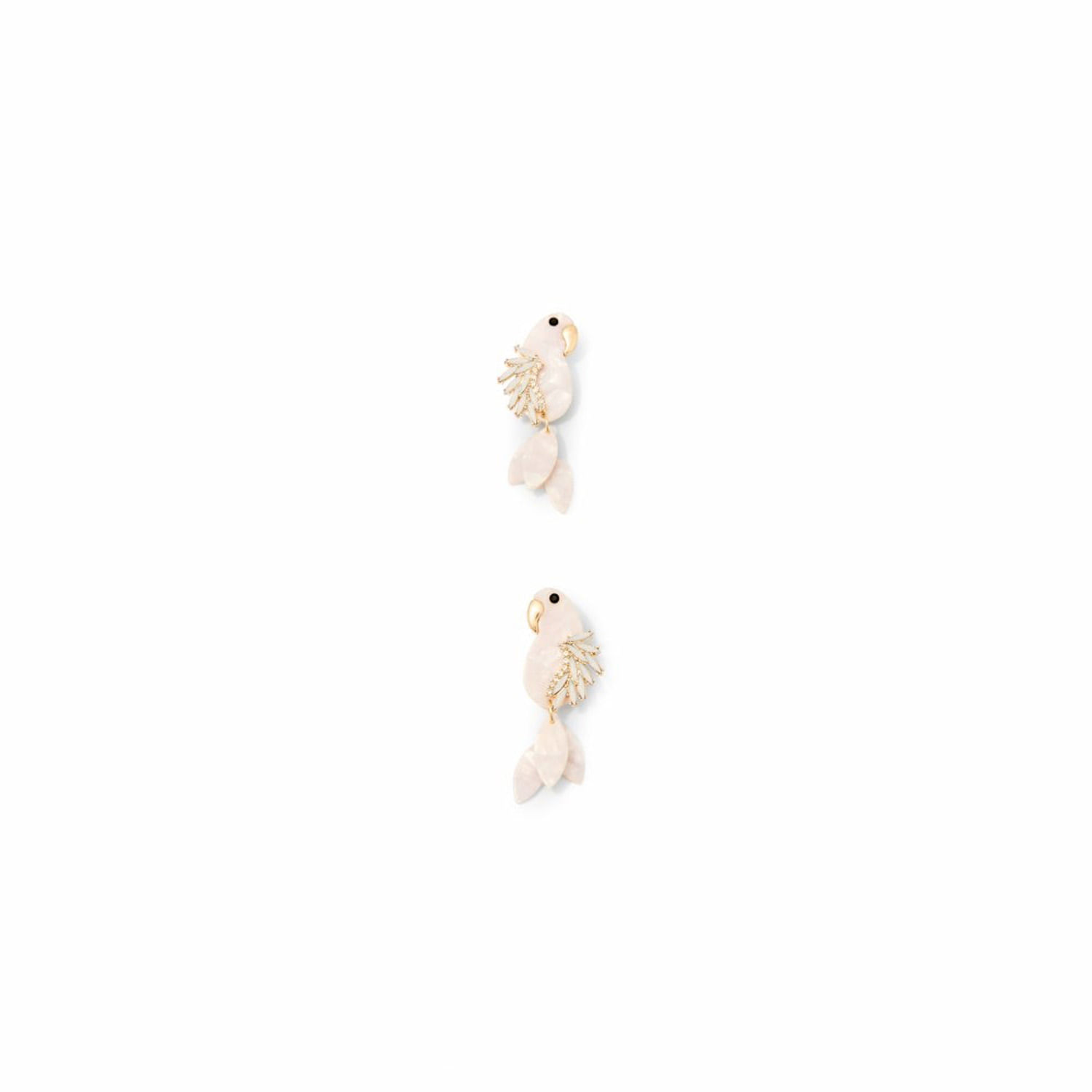 Pendientes Mujer Sfera Nudo Strasses 3E Mx Blanco