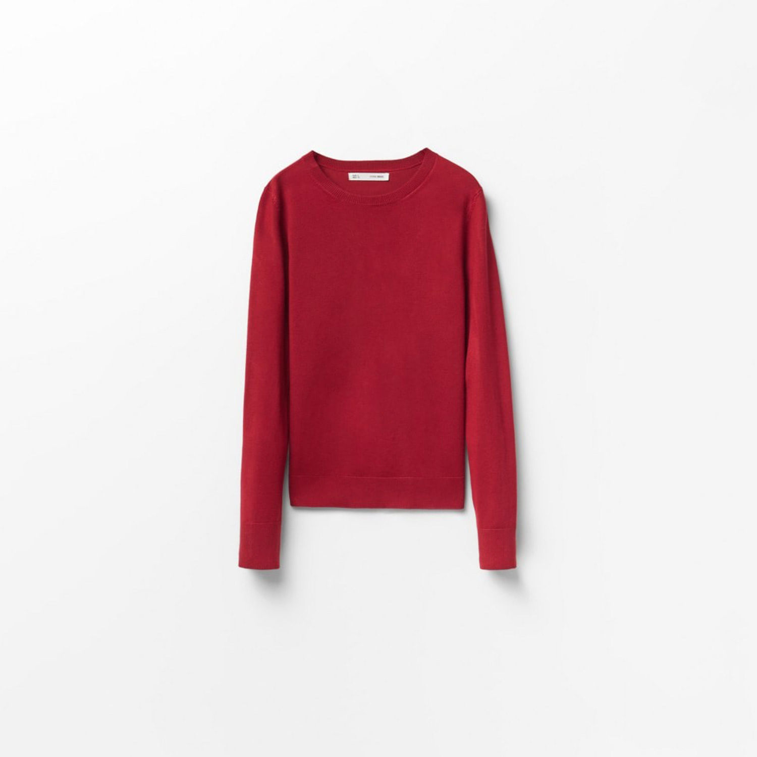 Chompa Mujer Sfera Basico Cuello Redondo Berme Rojo