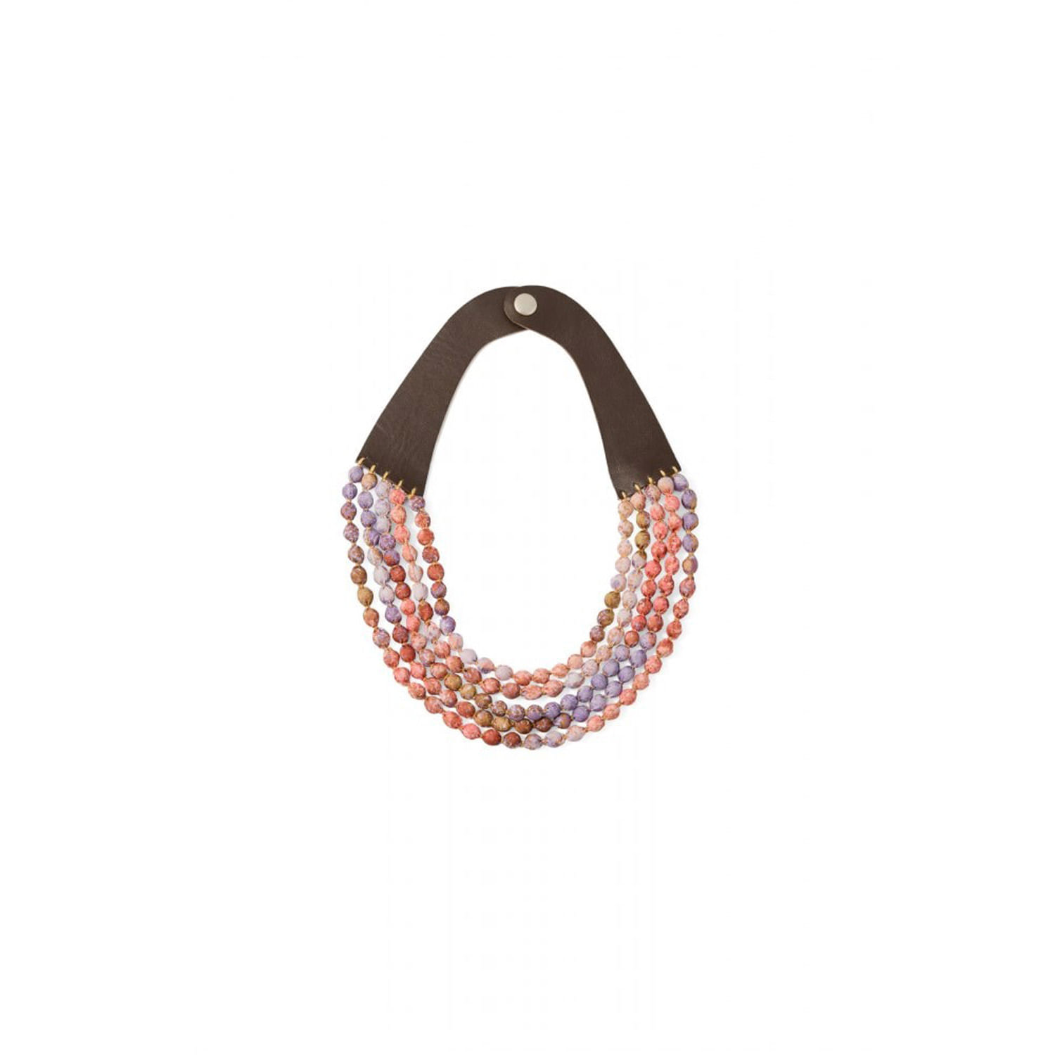 Collar Mujer Sfera Choker Trenza Metal Y Blue Sto Mx Multicolor