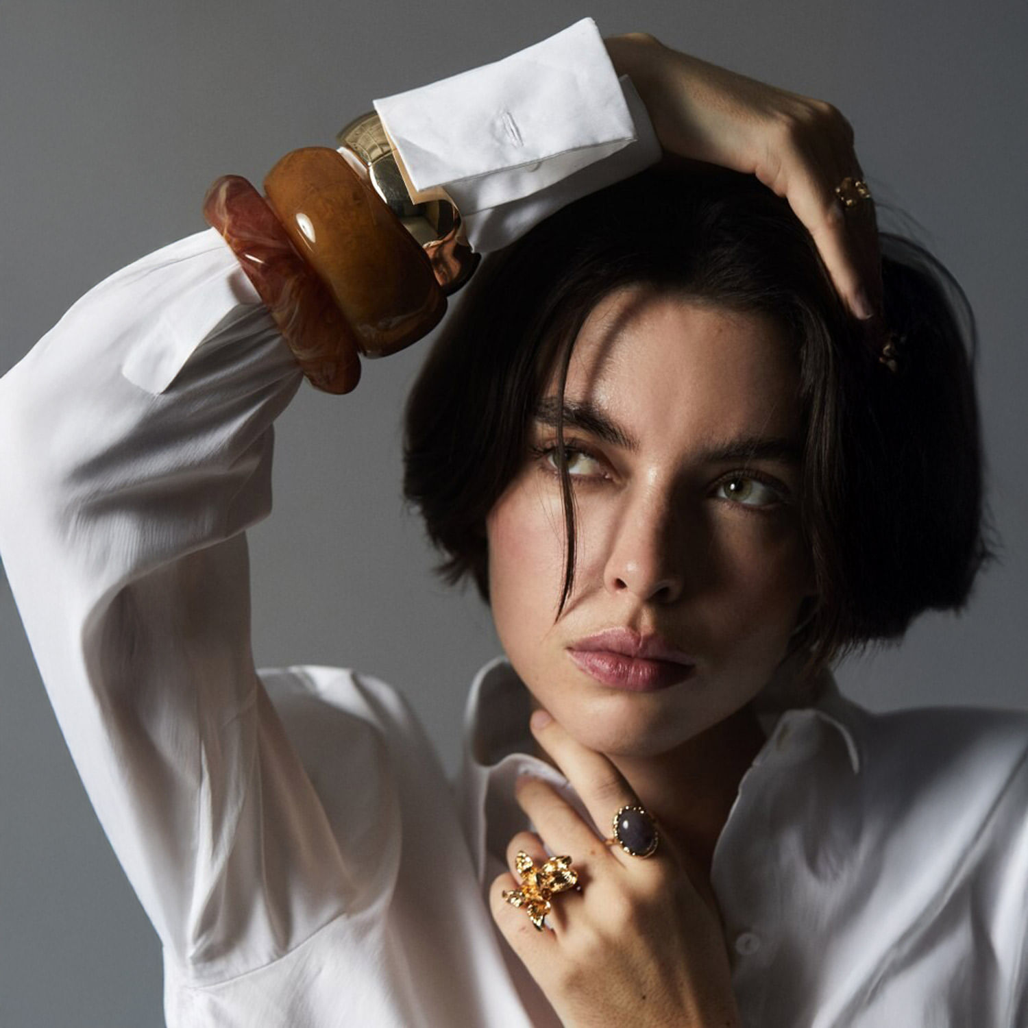 Pulsera Mujer Sfera Set3 Maxipulseras Resina Multicolor