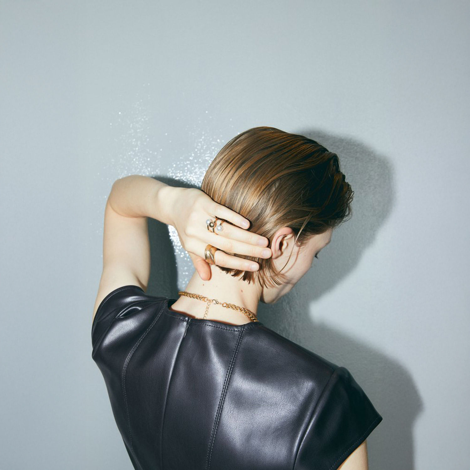 Set Mujer Sfera Set4 Anillos Perlas Oro