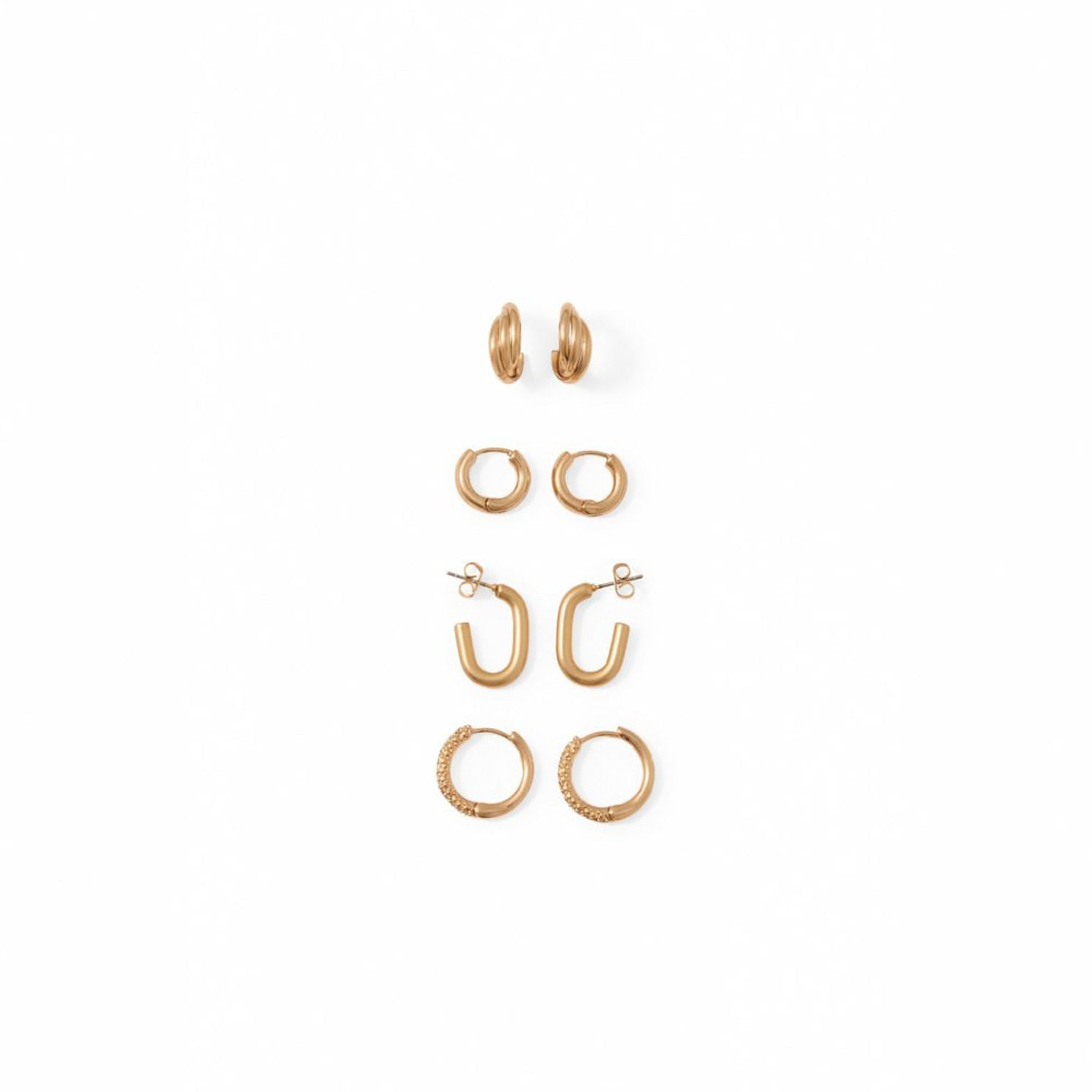 Pendientes Mujer Sfera Round Beads Rondo Oro
