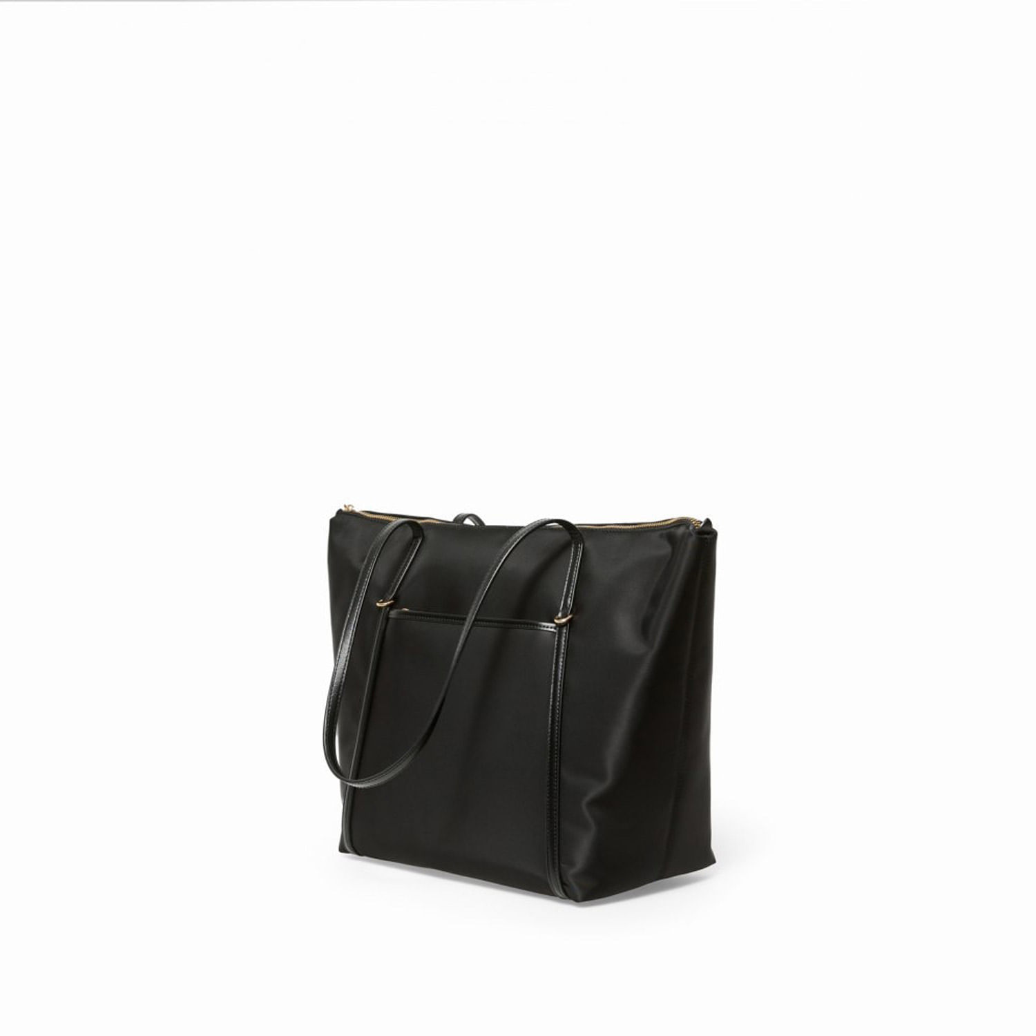 Bolso Mujer Sfera Shopper Nylon Tiras Negro