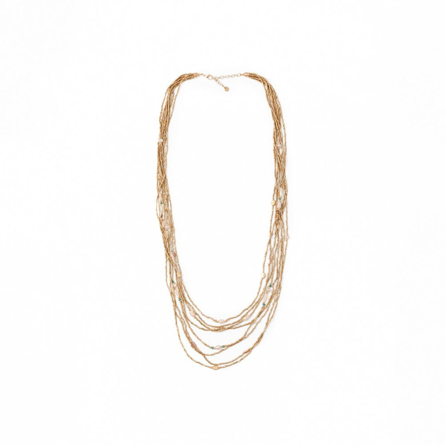 Collar Mujer Sfera Delicado Champan Oro