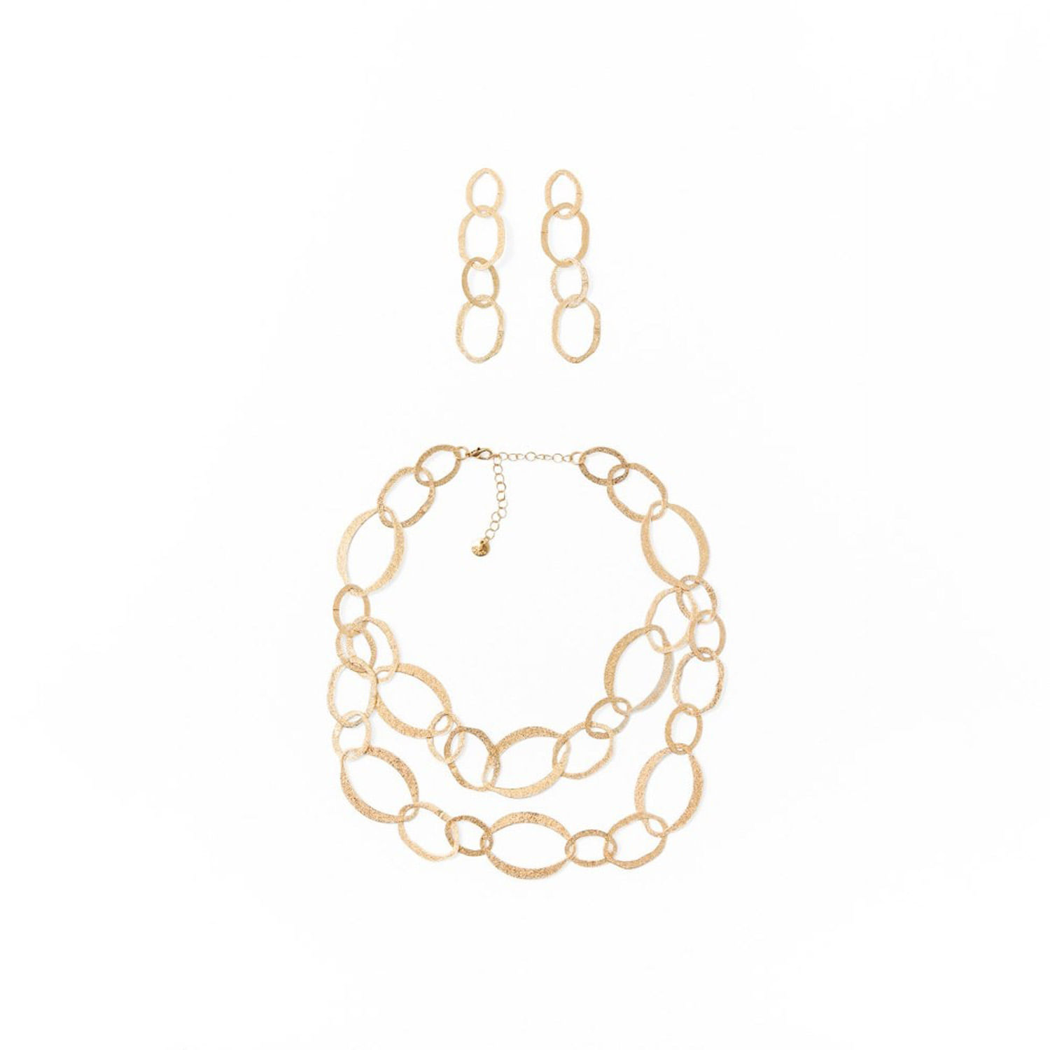 Set Mujer Sfera Accesories Le Geometrico Tres Mx Oro