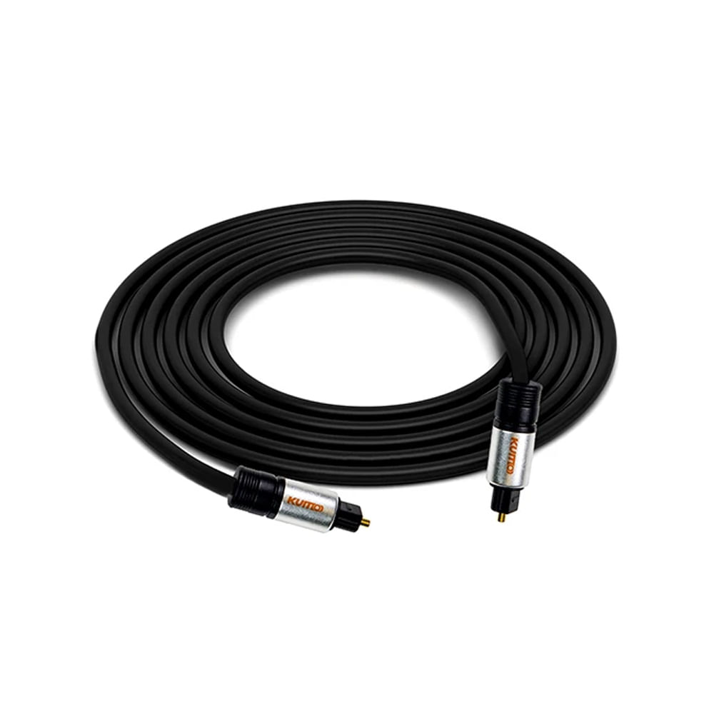 Cable óptico Kumo 1.8m de alta velocidad para conexión de audio y video - excelente calidad de seña