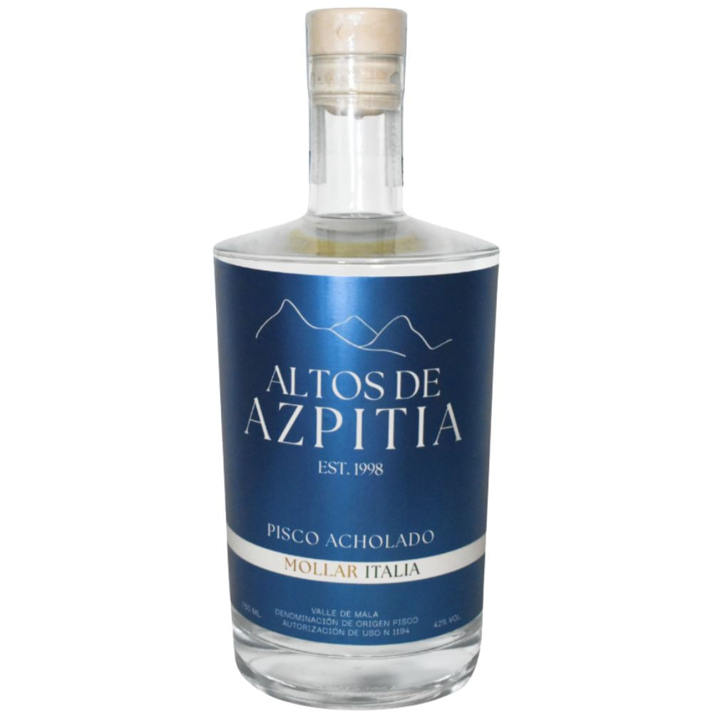PISCO ALTOS DE AZPITIA EST 1998 ACHOLADO MOLLAR - ITALIA 750ML