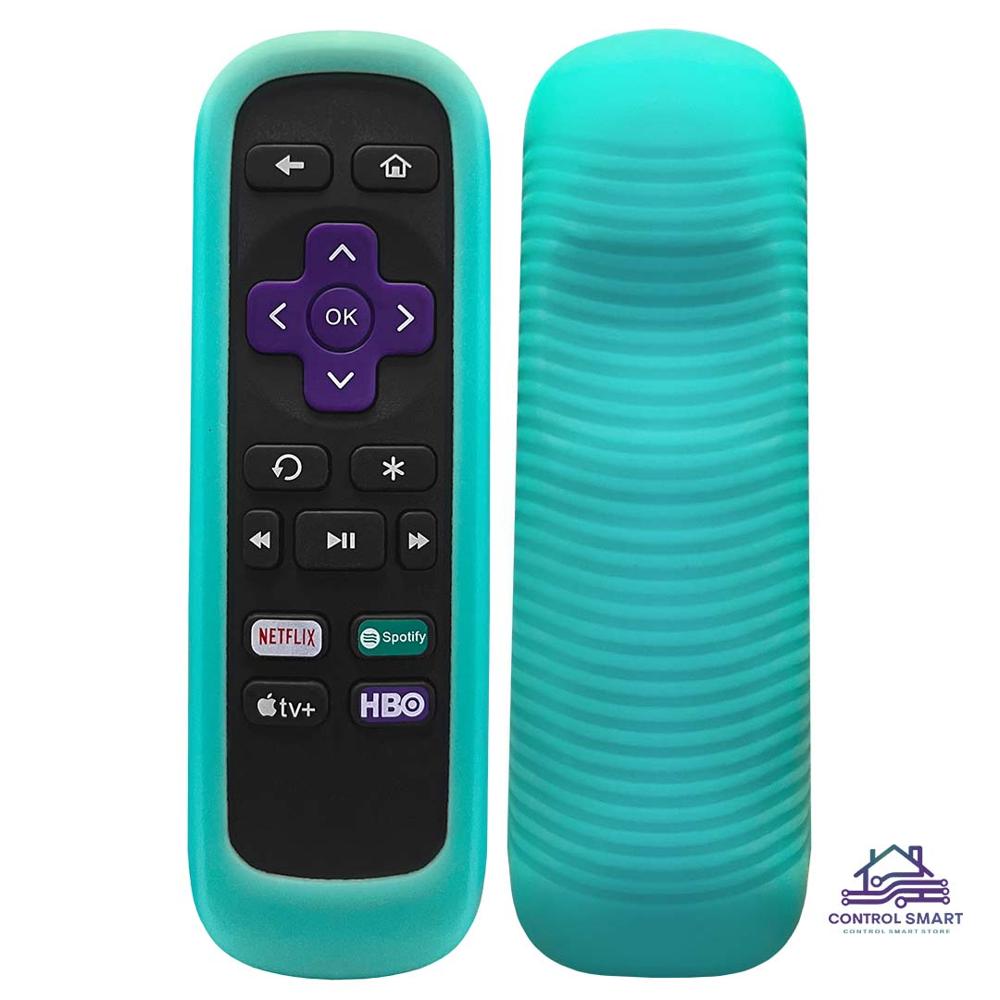 Funda Protectora de Silicona Antideslizante para Control Roku-Turquesa