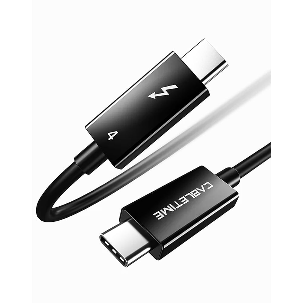 Cable Thunderbolt 4 CABLETIME CT40E 0.5mts 100W - Alta velocidad y carga rápida