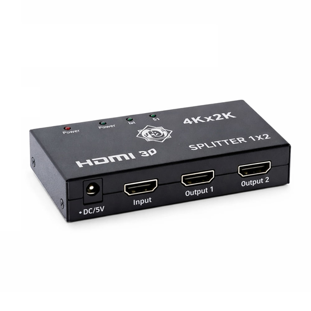 Splitter HDMI 2 Puertos Delcom Full HD 1080p para Conexiones de Alta Calidad