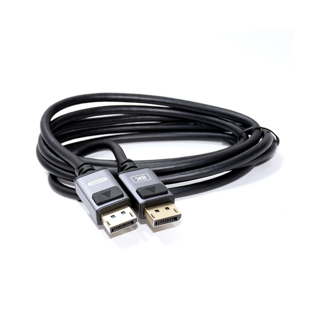 Cable DisplayPort KUMO 2m 8K - Alta velocidad y calidad de imagen para tus dispositivos compatibles