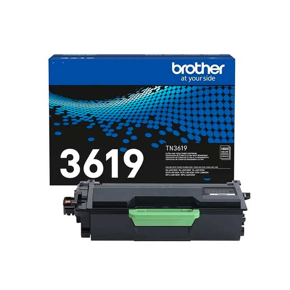 Tóner Brother TN3619XL original de alto rendimiento 25000 páginas para impresoras láser