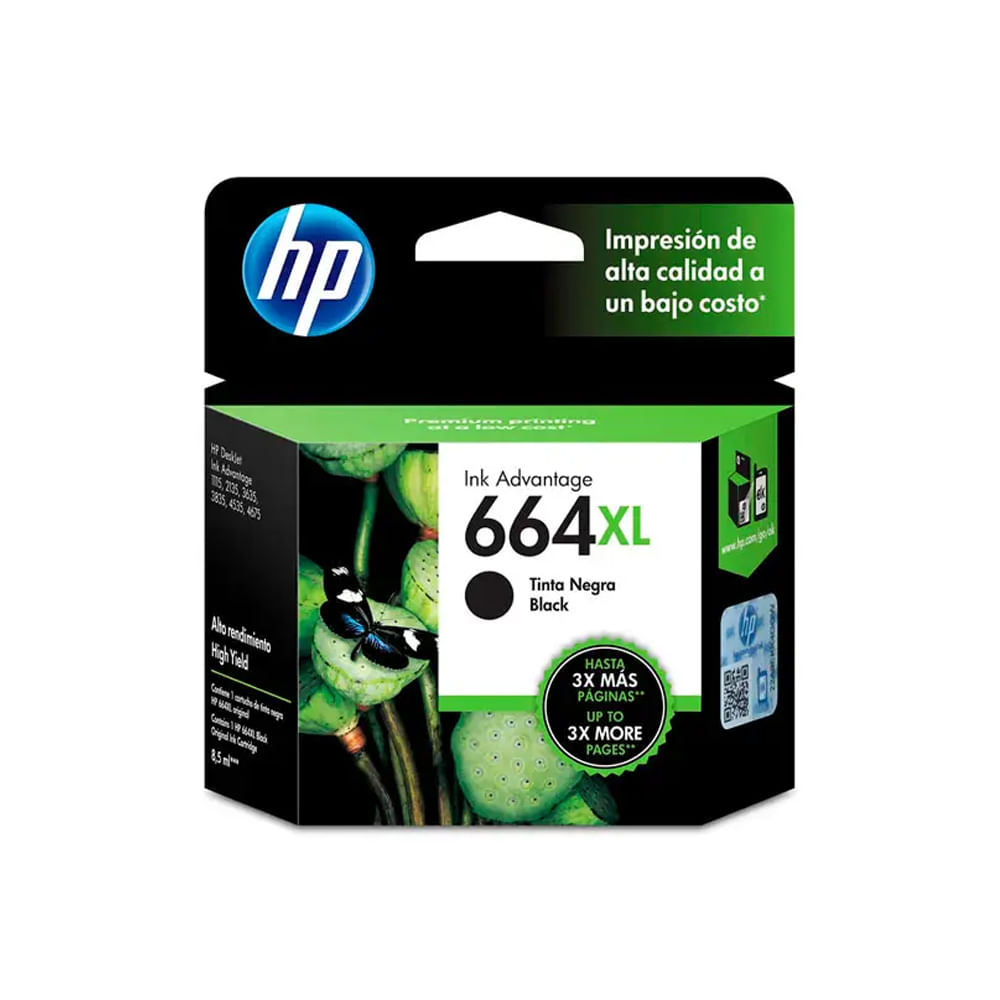 Tóner HP 664XL de tinta negra alta capacidad ideal para impresoras HP - Calidad profesional