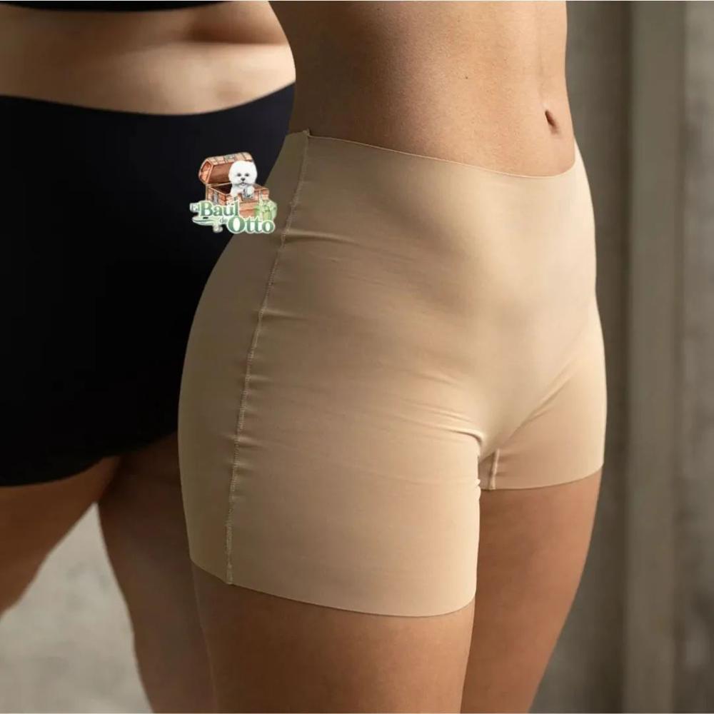 Boxer short  Invisible sin costura Calzon silicona en pretina Invisible