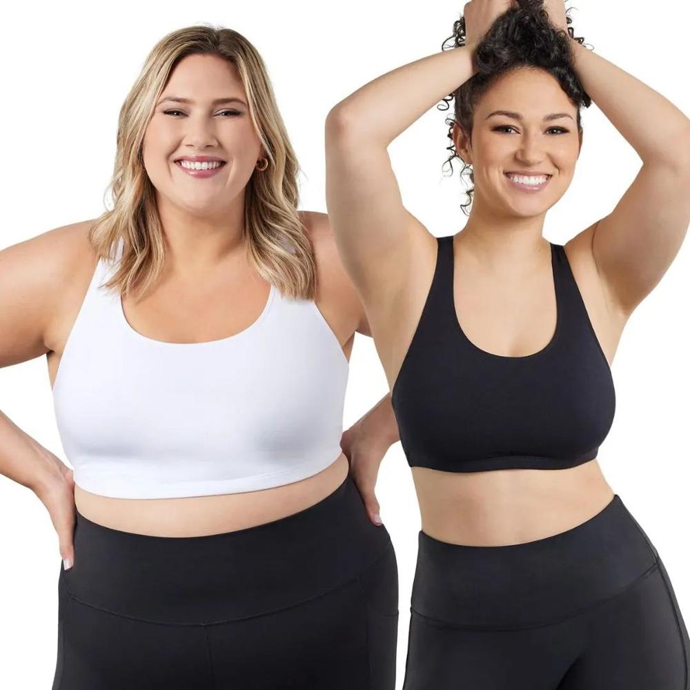 Pack 2 Top sin costura Invisible con push up removible