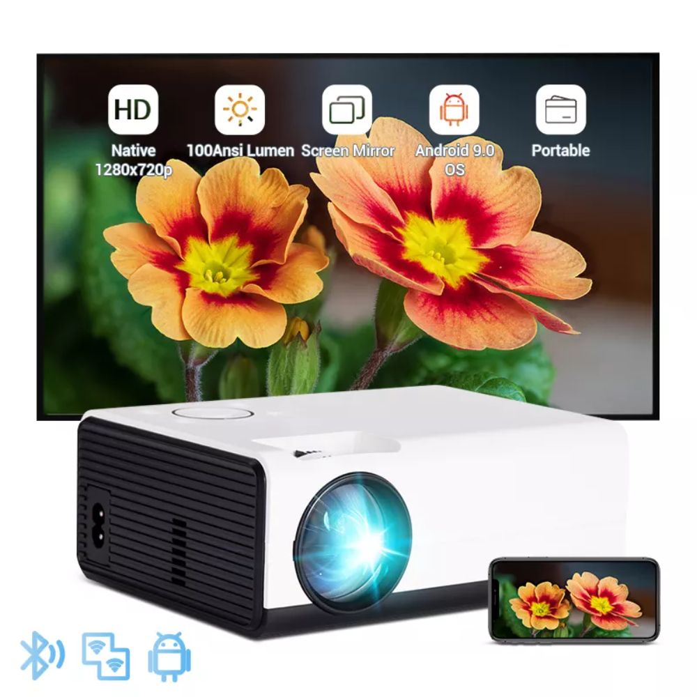 Proyector Smart Full HD 2200 Lúmenes Cine en Casa Android