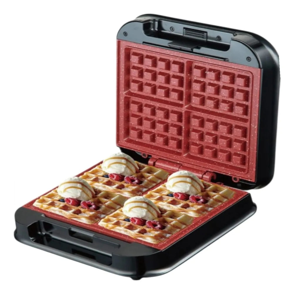 MAQUINA WAFLERA ELECTRICA DOBLE CARA ANTIADHERENTE 850W RAF R.2524